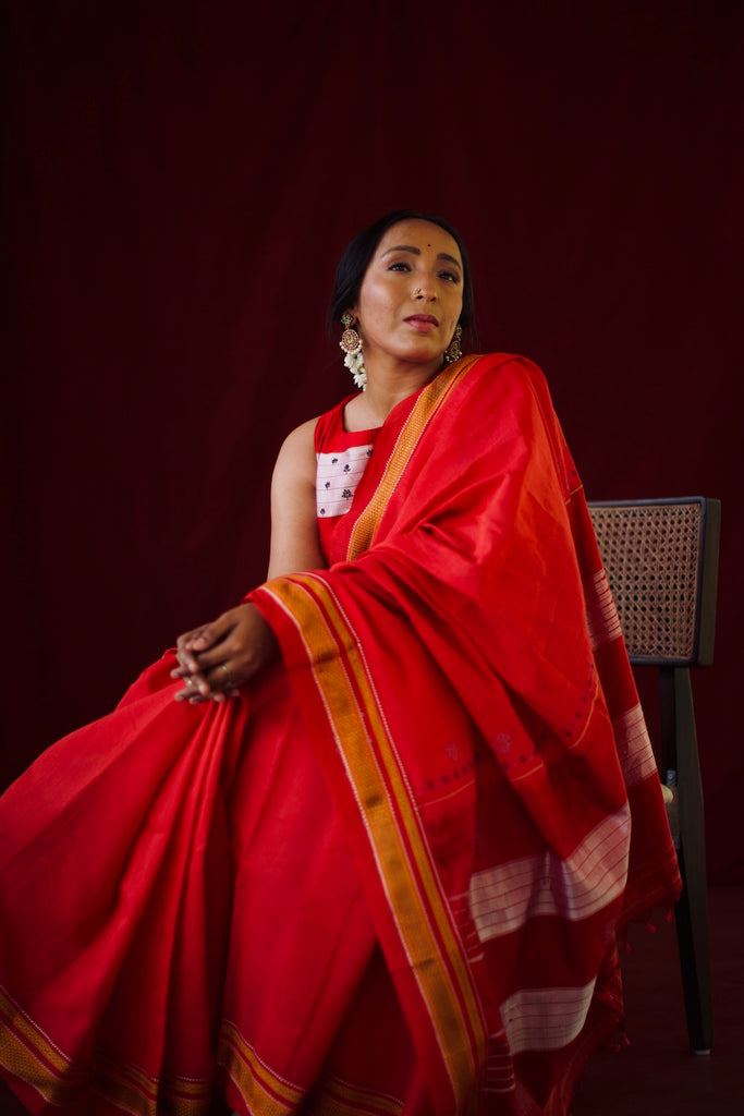 Red sari