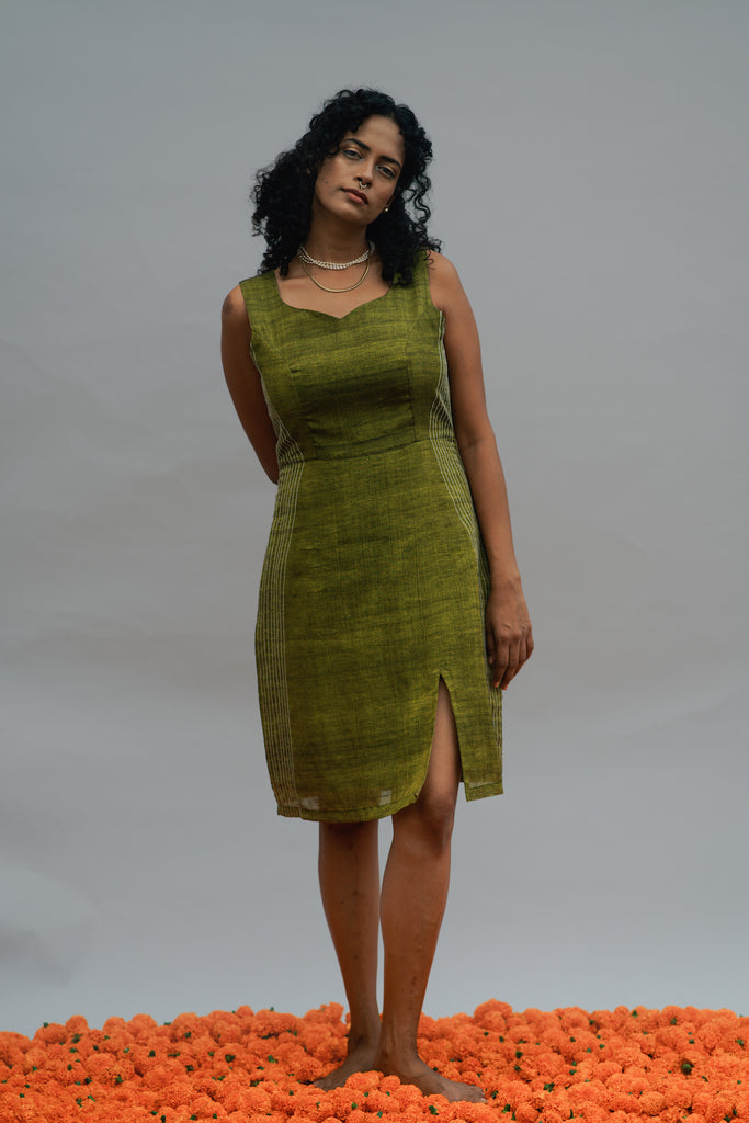 Lime green dress