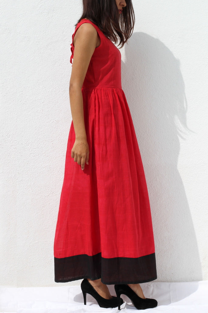 Red maxi dress - shopdori